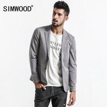 Load image into Gallery viewer, Simwood 2019 New Designer Blazers Men Fashion Knitted Suit Men&#39;s Casual Slim Fit Blazer Jacket For Men Free Shipping XZ017007