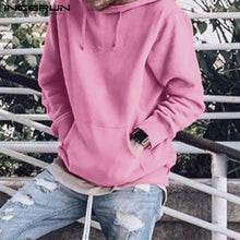 Load image into Gallery viewer, 2019 Autumn Men Hoodies Plain Hooded Hip-hop Pockets Fashion Korean Long Sleeve Sweatshirts Men Pullovers Streetwear INCERUN