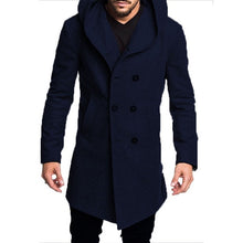 Load image into Gallery viewer, ZOGAA 2019 Men&#39;s Winter Wool Coat Autumn Mens Long Trench Coat Cotton Casual Woollen Men Overcoat Mens Coats and Jackets S-3XL