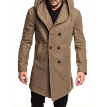 Load image into Gallery viewer, ZOGAA 2019 Men&#39;s Winter Wool Coat Autumn Mens Long Trench Coat Cotton Casual Woollen Men Overcoat Mens Coats and Jackets S-3XL