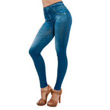 Load image into Gallery viewer, Hot Jeans for Women Denim Pants with Pocket Pull Cashmere Body Imitation Cowboy Slim Leggings Women Fitness Plus Size 2019 New