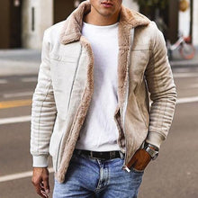 Load image into Gallery viewer, 2019 Hot Winter Bomber Jacket Men Motorcycle Jackets Warm Male Faux Fur Collar Mens Army Tactical Fleece Jackets Drop Shipping