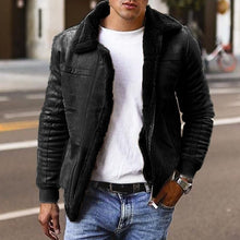 Load image into Gallery viewer, 2019 Hot Winter Bomber Jacket Men Motorcycle Jackets Warm Male Faux Fur Collar Mens Army Tactical Fleece Jackets Drop Shipping