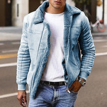 Load image into Gallery viewer, 2019 Hot Winter Bomber Jacket Men Motorcycle Jackets Warm Male Faux Fur Collar Mens Army Tactical Fleece Jackets Drop Shipping