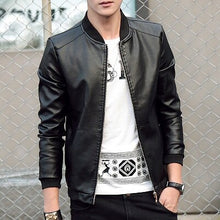 Load image into Gallery viewer, UNIVOS KUNNI 2019 Autumn Winter Men&#39;s Leather Coat Korean Slim Fit Leather Jackets Fashion Casual Outwear for Man Jacket Q5154