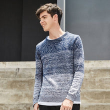 Load image into Gallery viewer, Pioneer Camp 2018 men sweater brand clothing knitted gradient pullover male top quality 100% cotton AMS702429