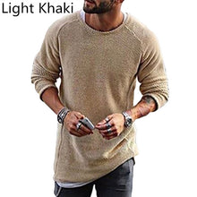 Load image into Gallery viewer, Stylish Sweaters Knitted Long Sleeve Tops Pullovers Hiphop Men&#39;s Sweater Solid Loose Fit Autumn Men Casual Clothes Hombre