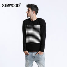 Load image into Gallery viewer, SIMWOOD 2019 Spring Winter Sweater Men Slim Fit Casual Striped Pullovers Fashion Plus Size Knitted Wool Sweater Clothes 180463