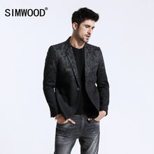 Load image into Gallery viewer, SIMWOOD 2019 Winter New Mix Wool Blazers Men Fashion Print Suits Male Single Button Jackets High Quality Coats Clothes XZ6109