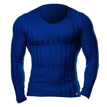 Load image into Gallery viewer, 2019 Men Autumn Casual Sweater Plus Size Slim Fit Knitted Basic Sweaters Long Sleeve V Neck Fashion Mens Warm Sweaters Muscle